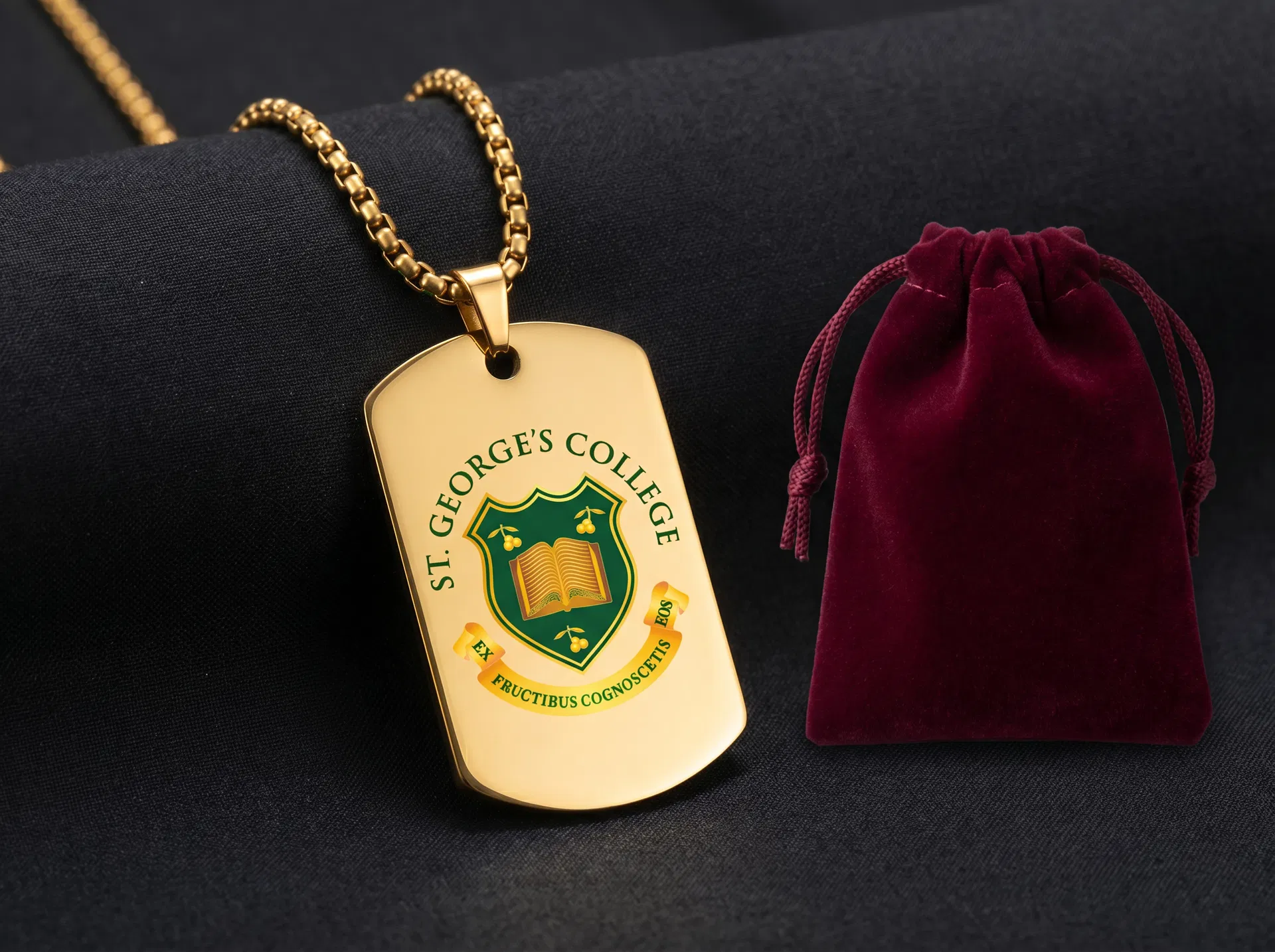 Velvet jewelry pouch