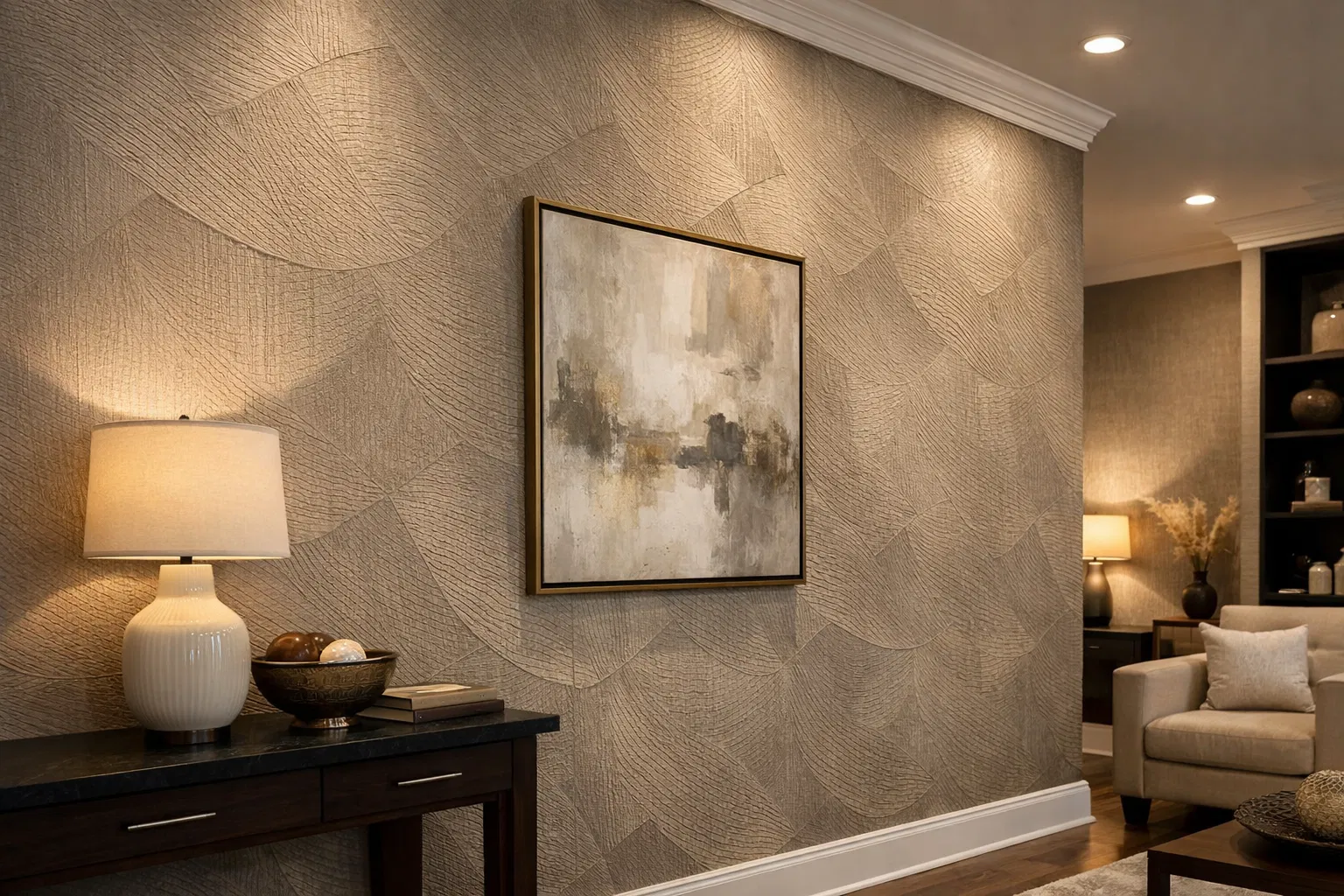 Laota's Beauty Salon - Textured and Vinyl Wallpaper Installation in Milwaukee