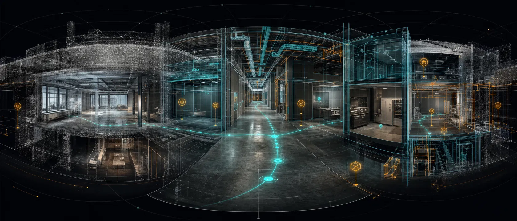 Panoramic digital twin extended view