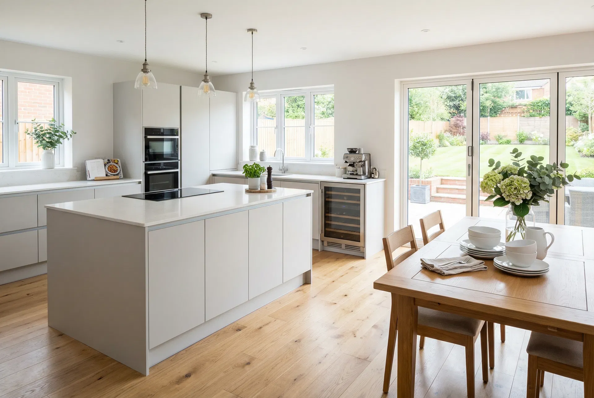 Show home kitchen-diner interior photography