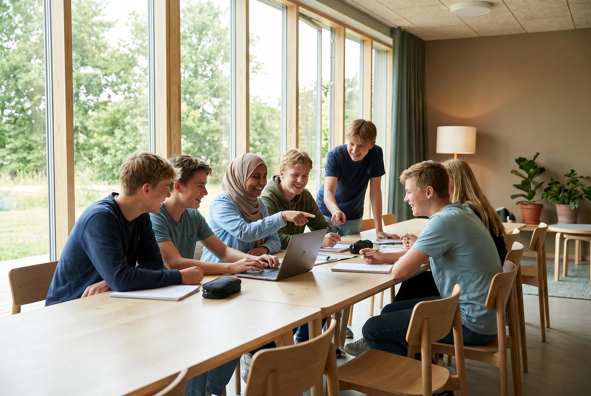 Elever på dansk skole