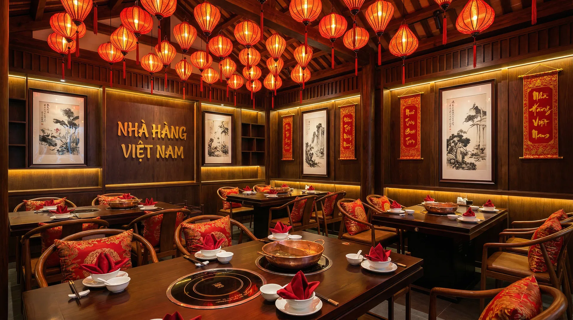 Không gian nhà hàng Gia Khánh