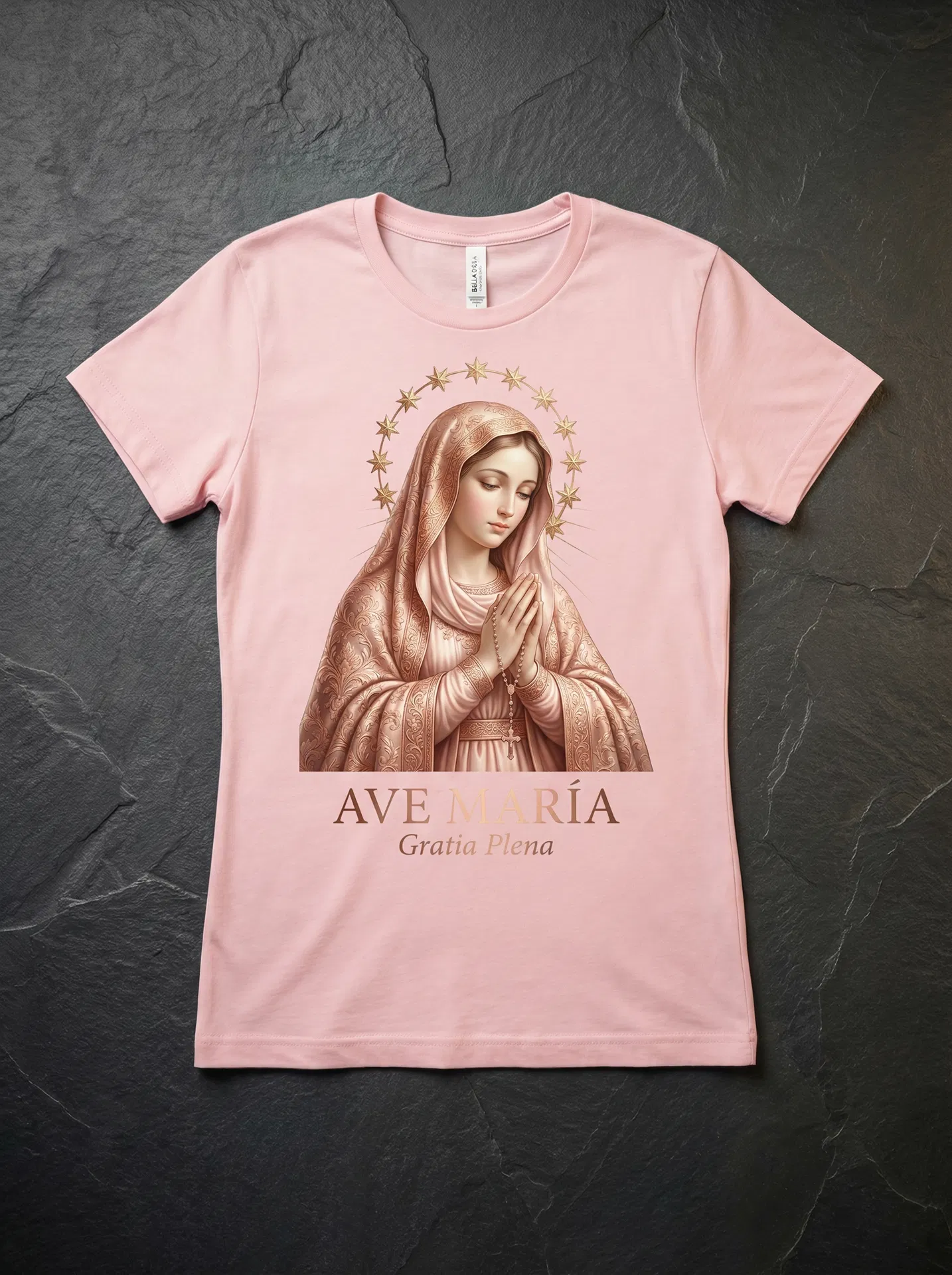 Ave María — Camiseta Soft Pink - foto 1