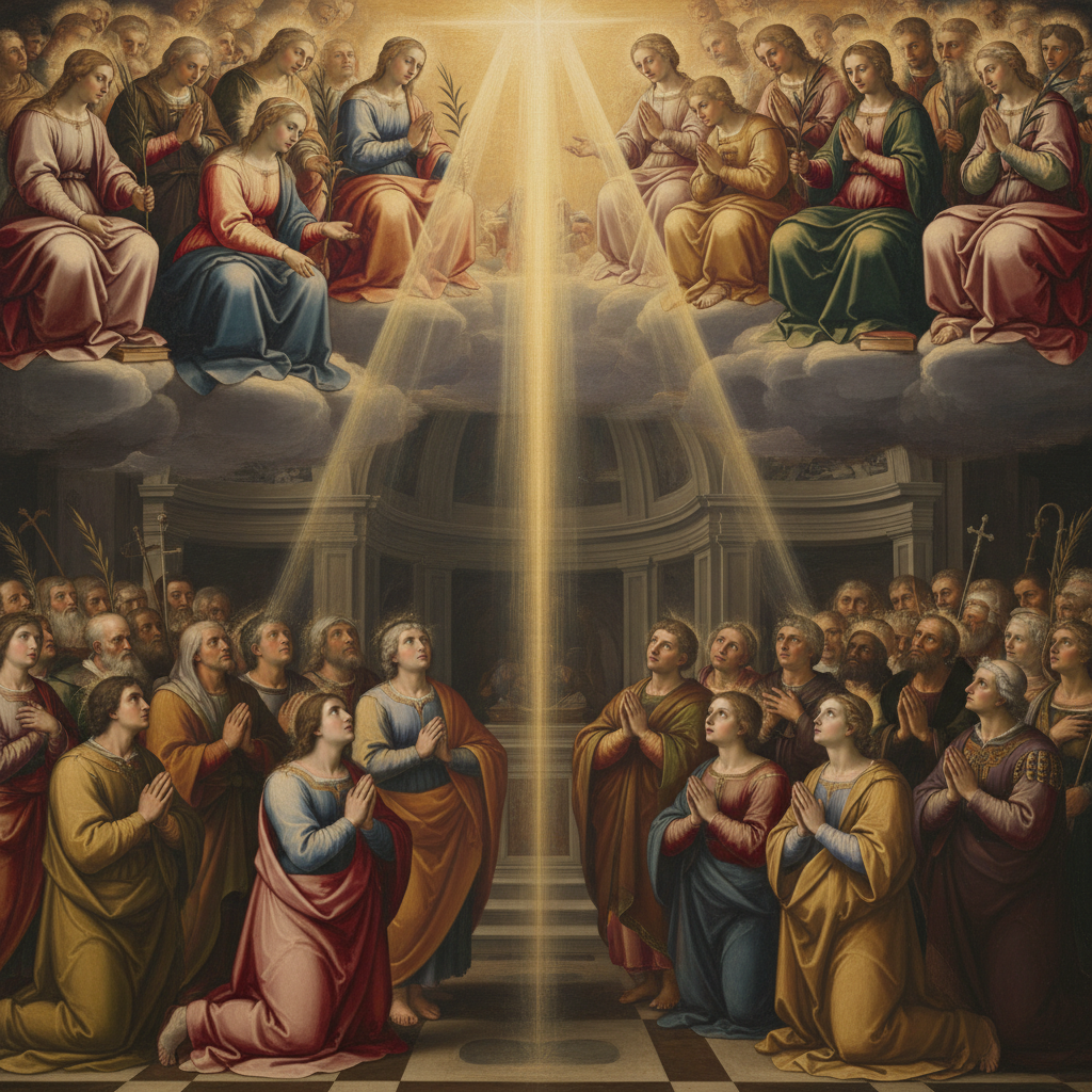 El Velo Rasgado: La Intercesión de los Santos como Manifestación Ineludible de la Comunión Eterna