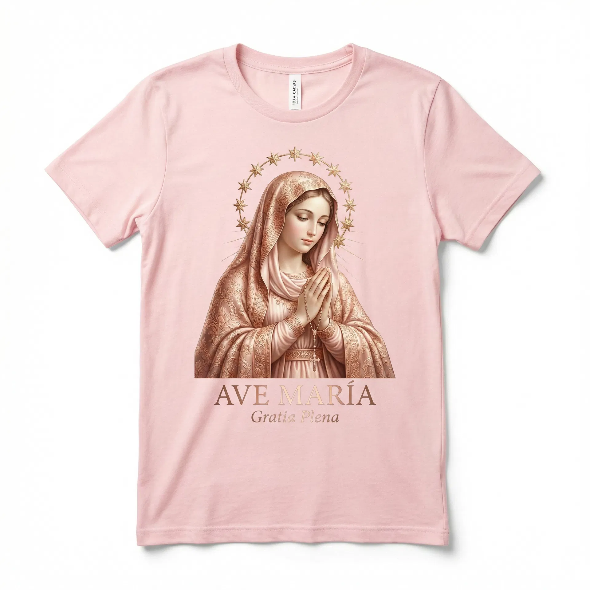 Ave María — Camiseta Soft Pink - foto 3
