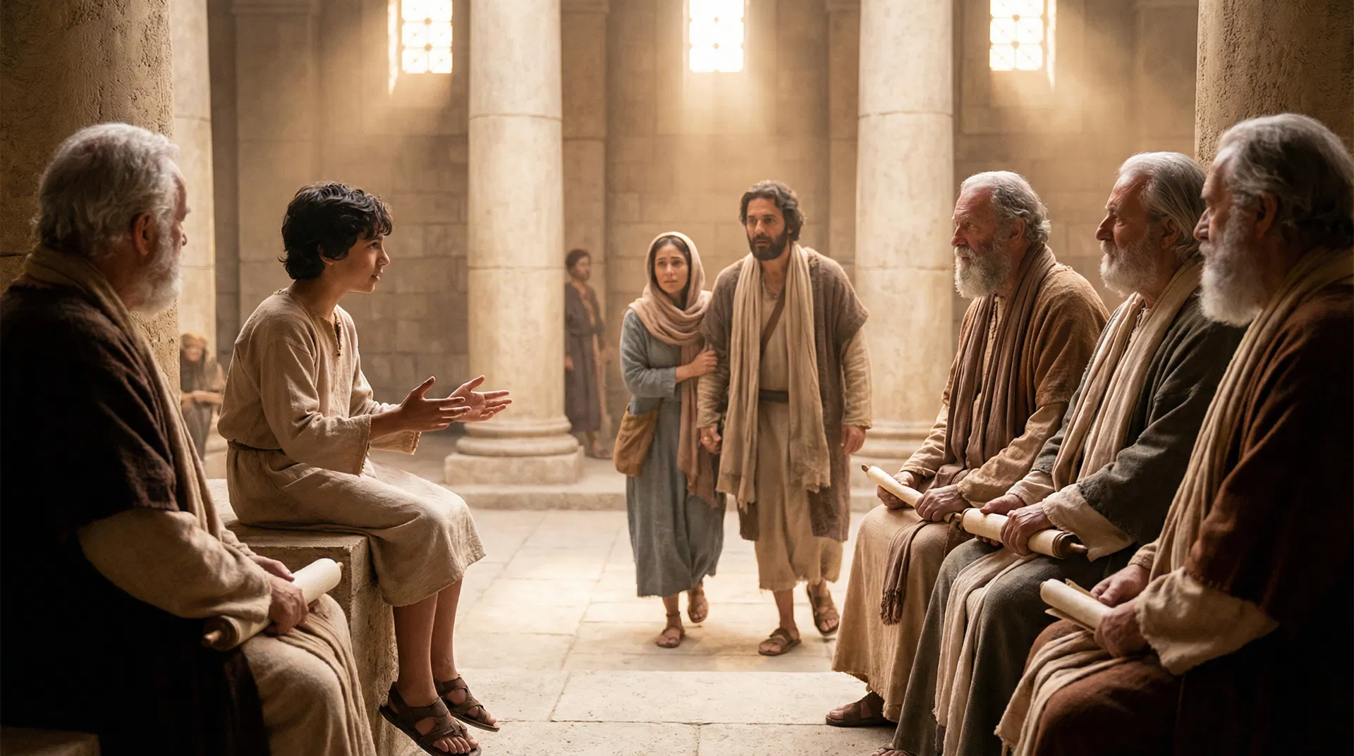 El Niño Jesús Perdido y Hallado en el Templo