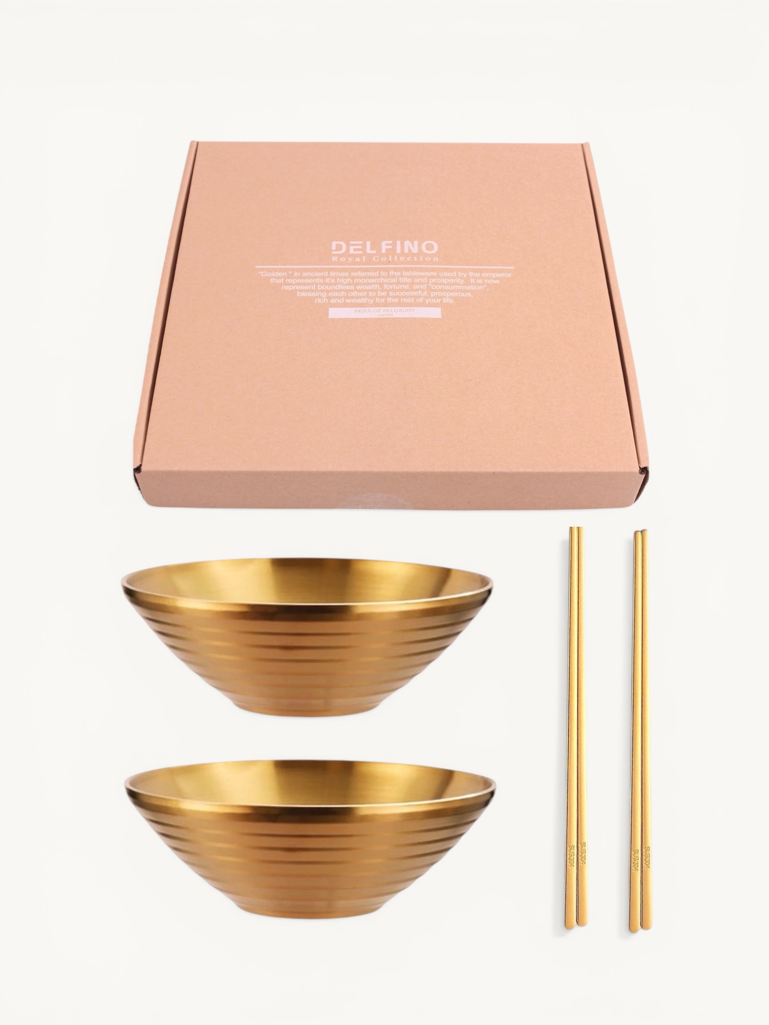 Royal Collection Golden 4-in-1 Ramen Bowl 22cm