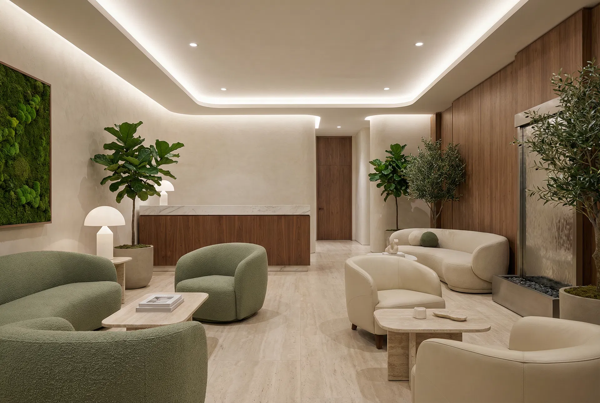 Premium MedSpa reception area