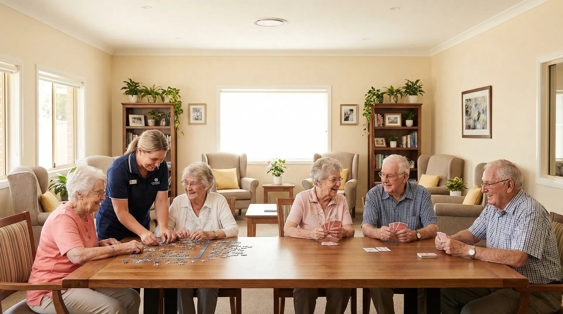 Residents enjoying group activities