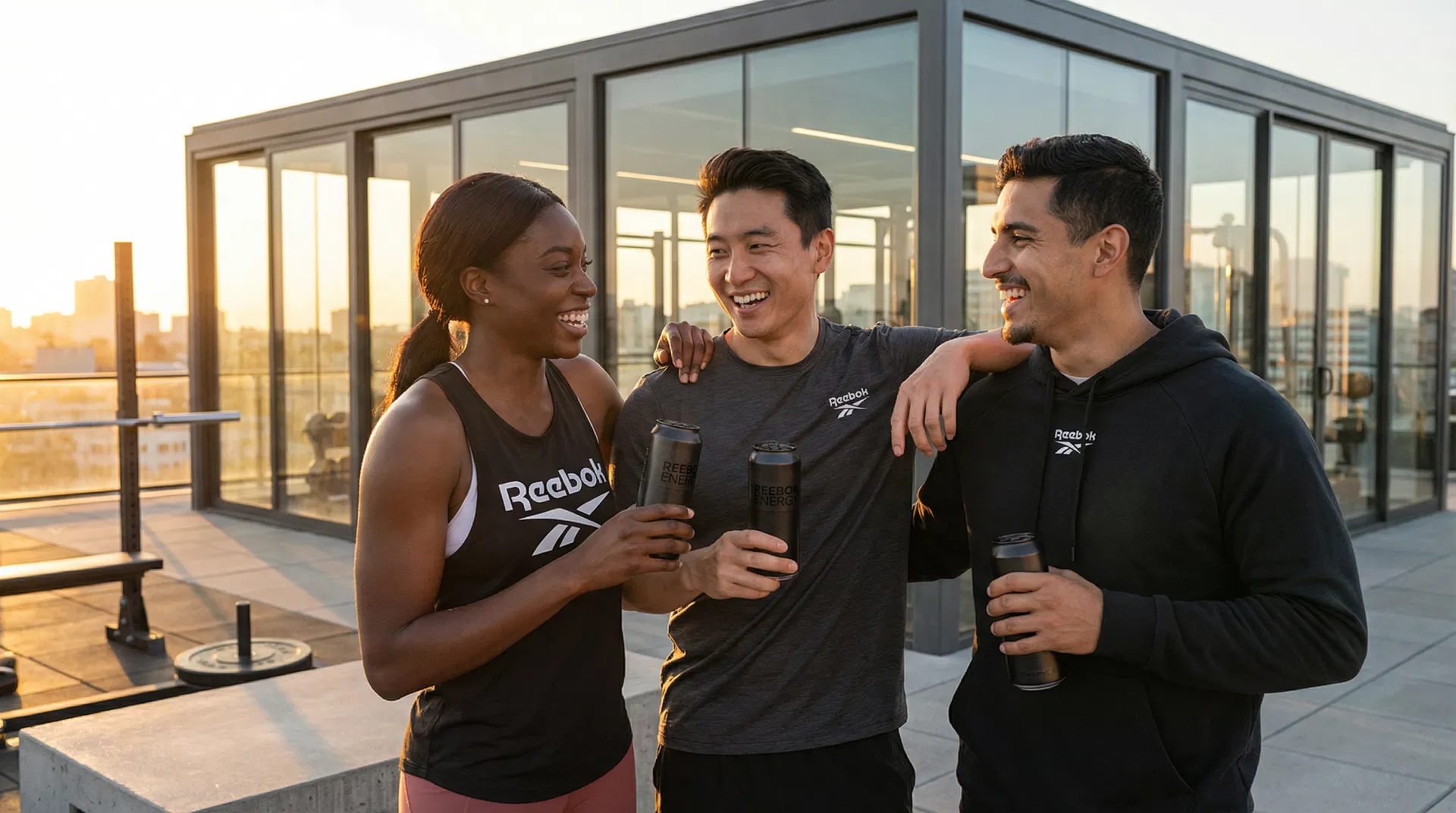 Athletes with MindFu3l and Reebok Fitness