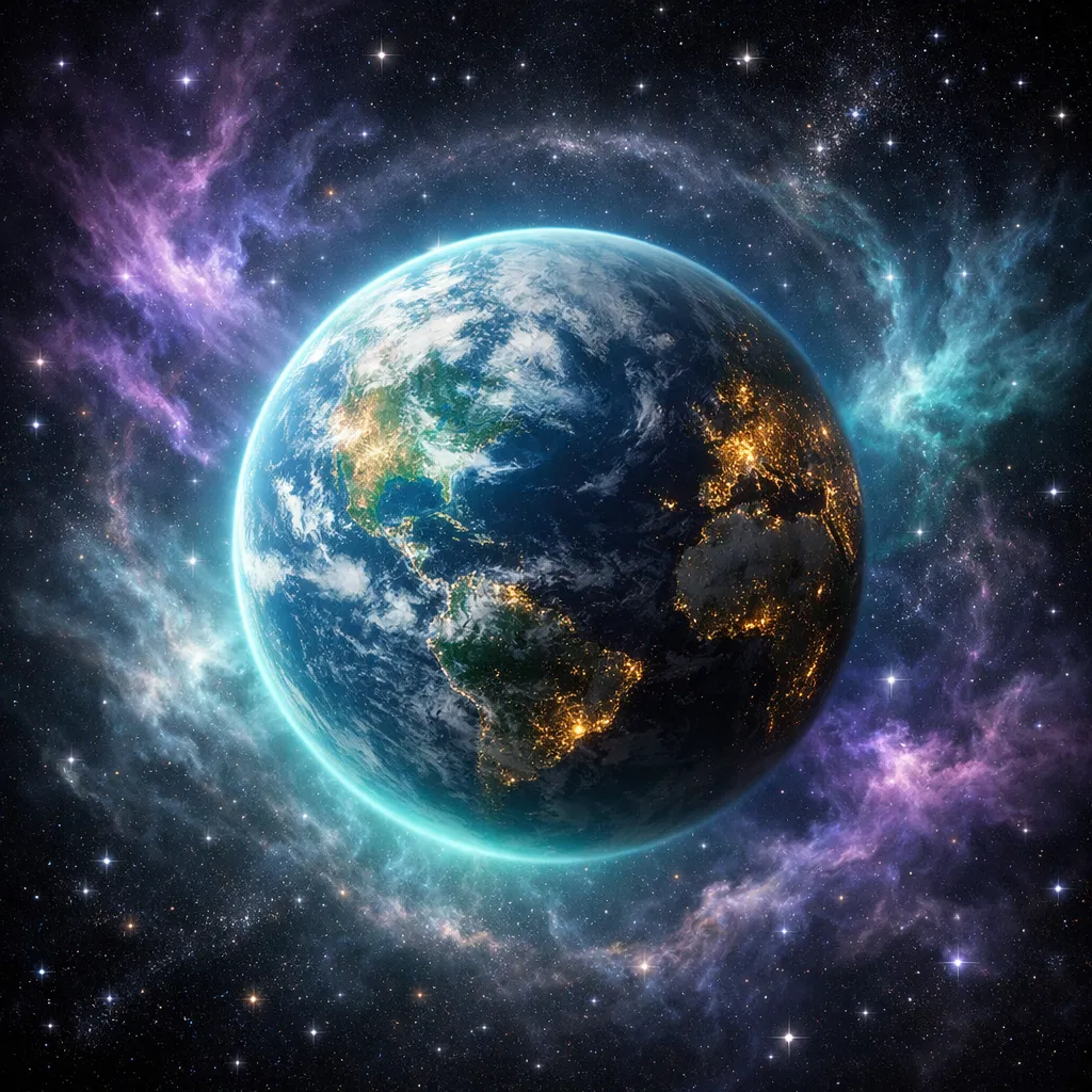 Earth from space — our cosmic home