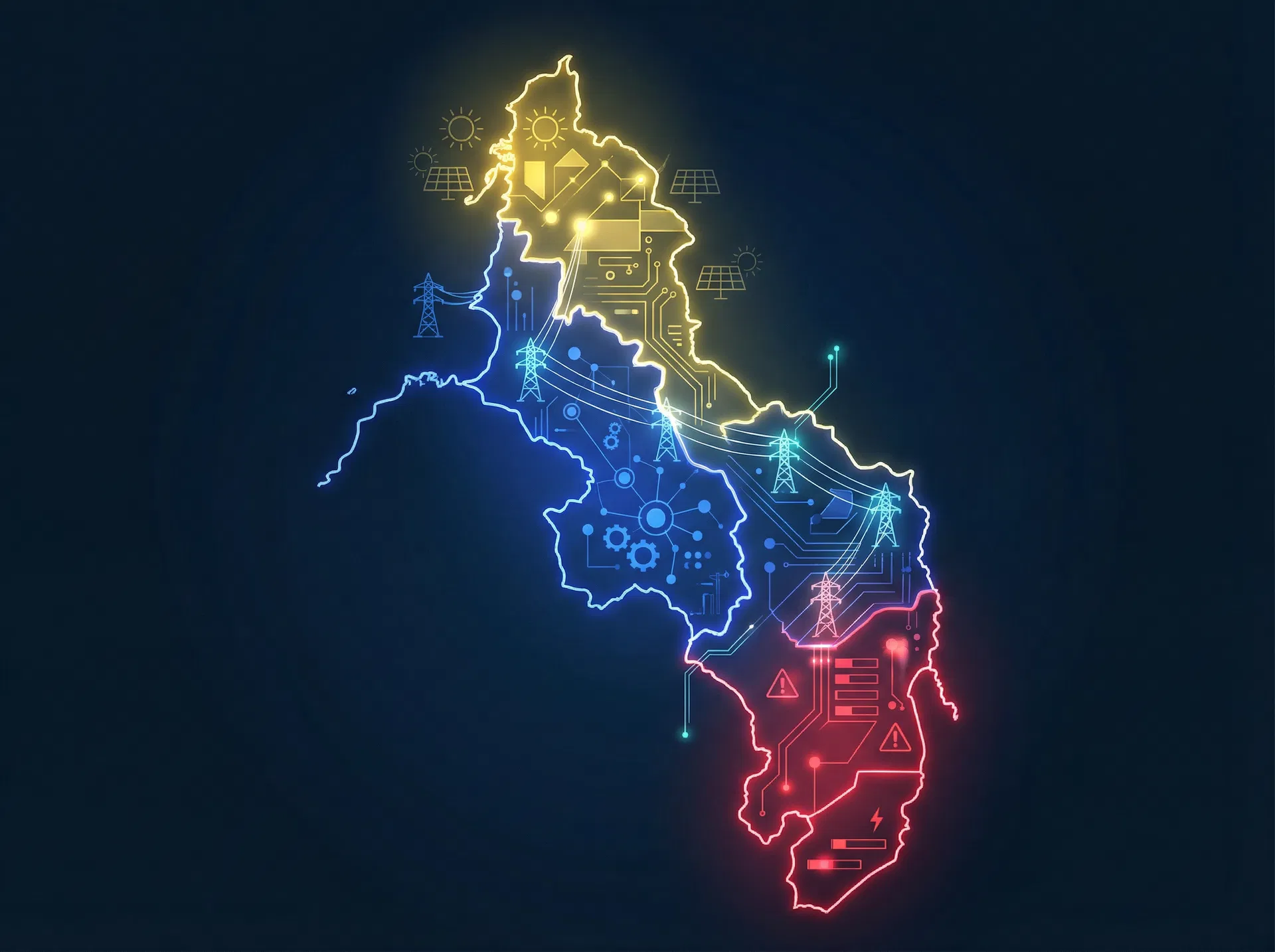 Mapa energético de Bolívar