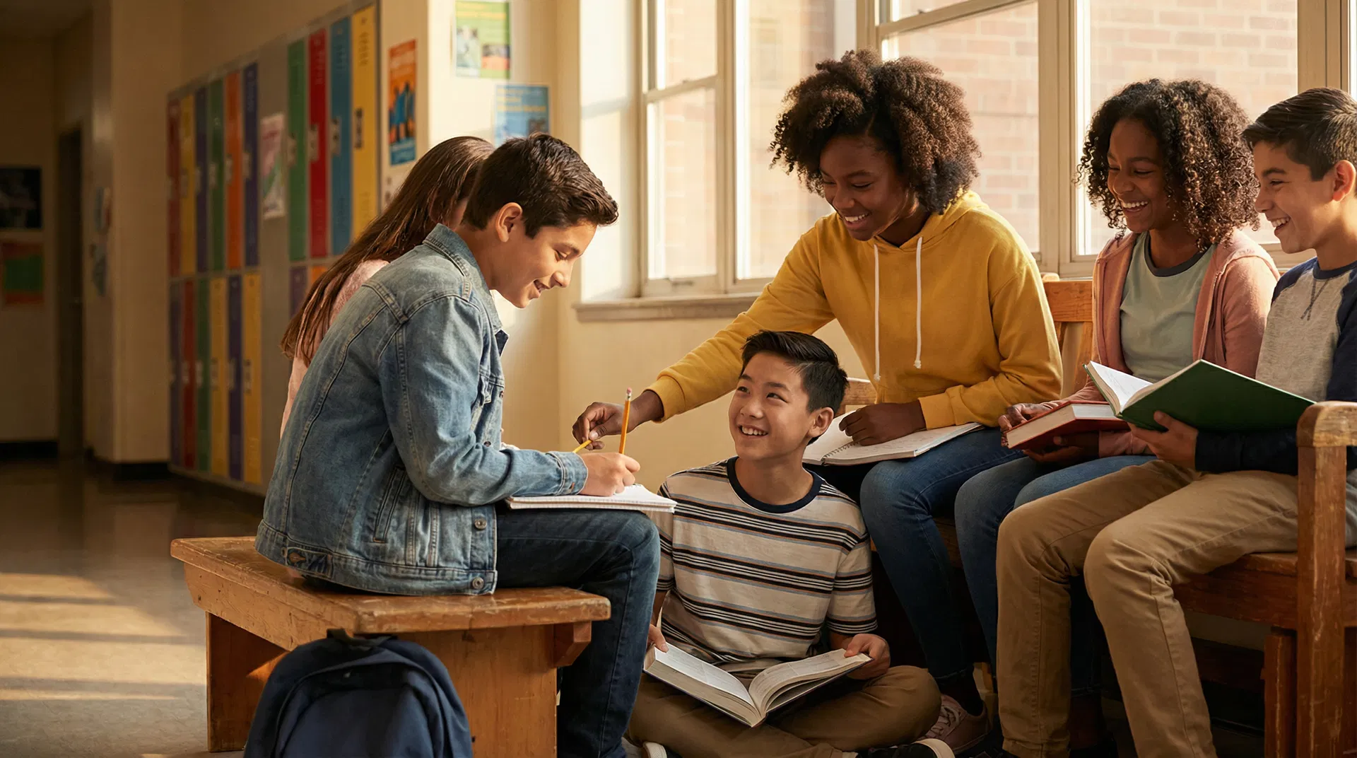 BEE community — diverse students in a classroom