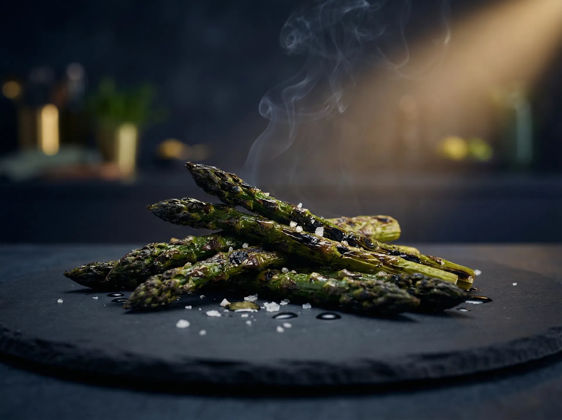 Charred asparagus