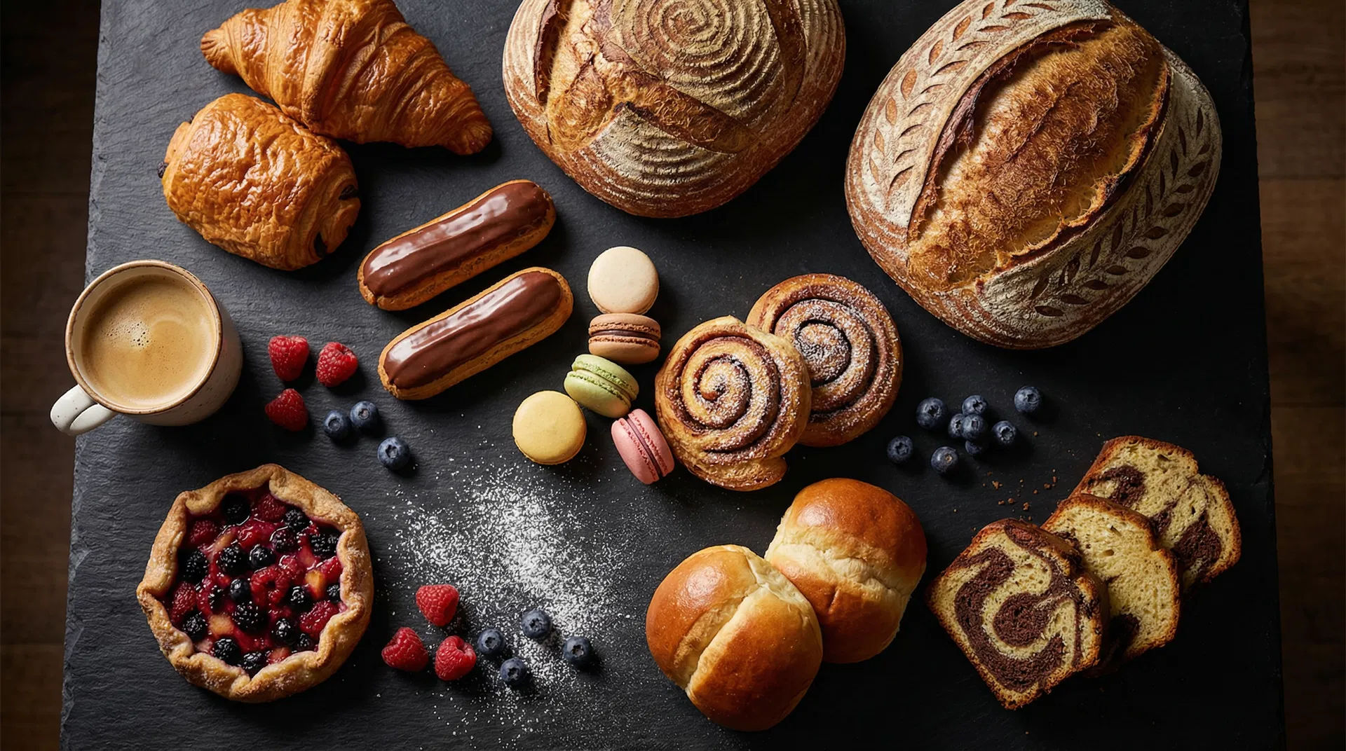 Artisan baked goods spread