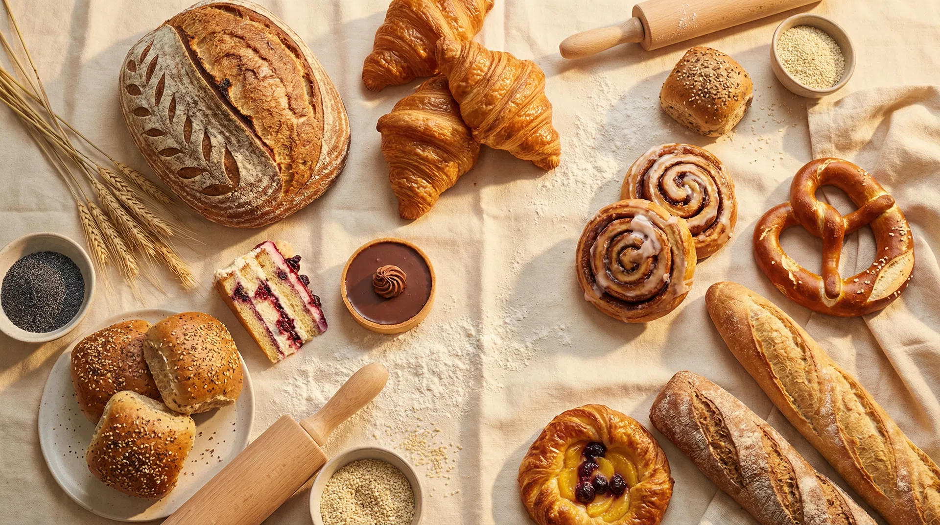 Artisan bakery variety