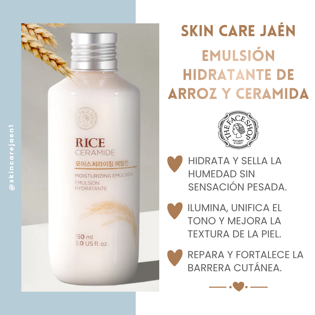 Emulsión hidratante Arroz & Ceramidas