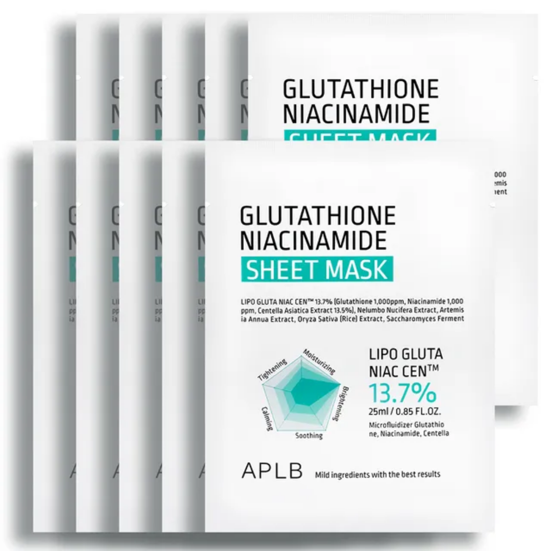 Set Mascarillas Glutatión + Niacinamida