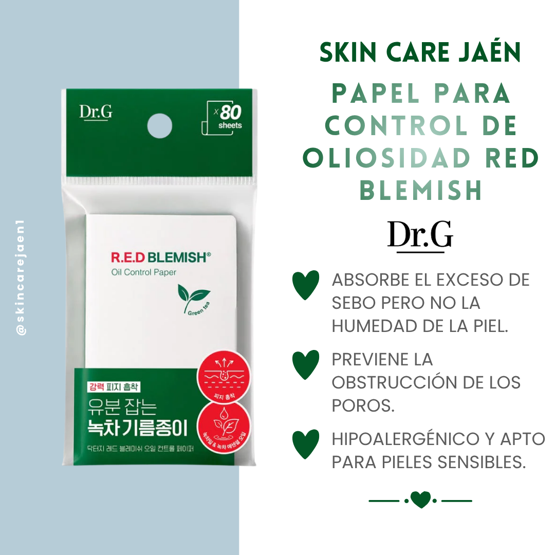 Papel para Control de Oliosidad Red Blemish