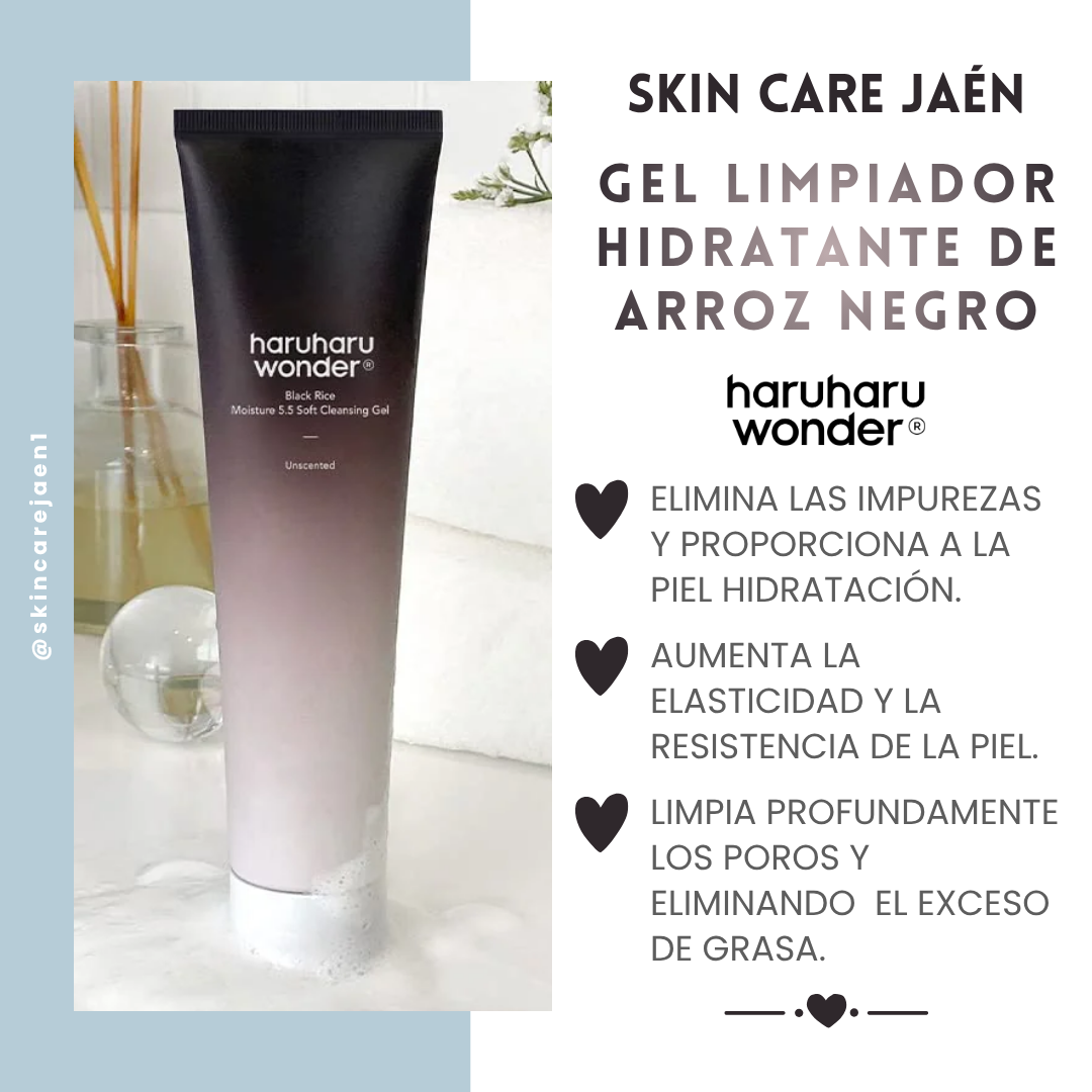 Gel Limpiador Hidratante de Arroz Negro