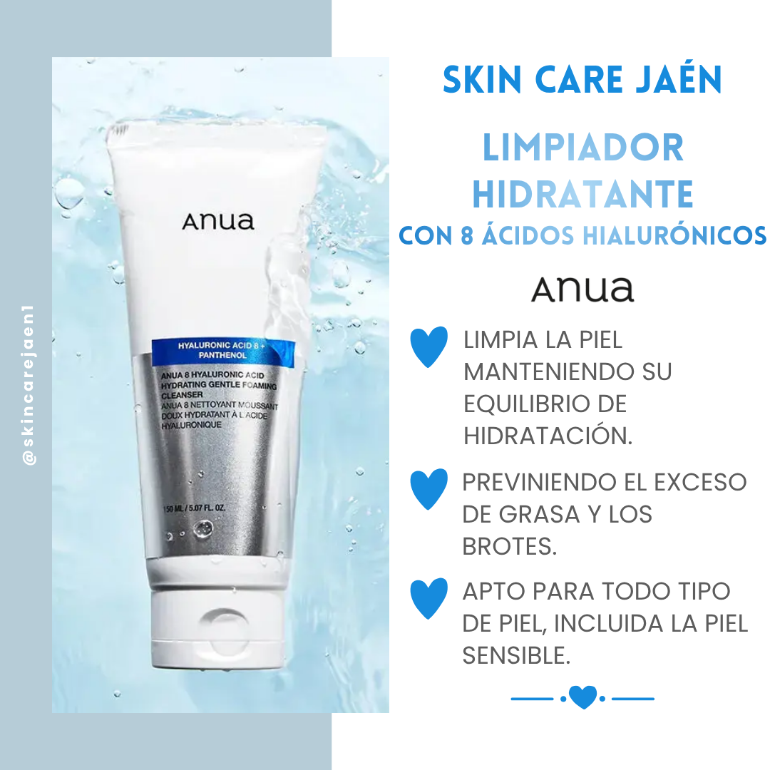 Limpiadora Hidratante con 8 Ácidos Hialurónicos