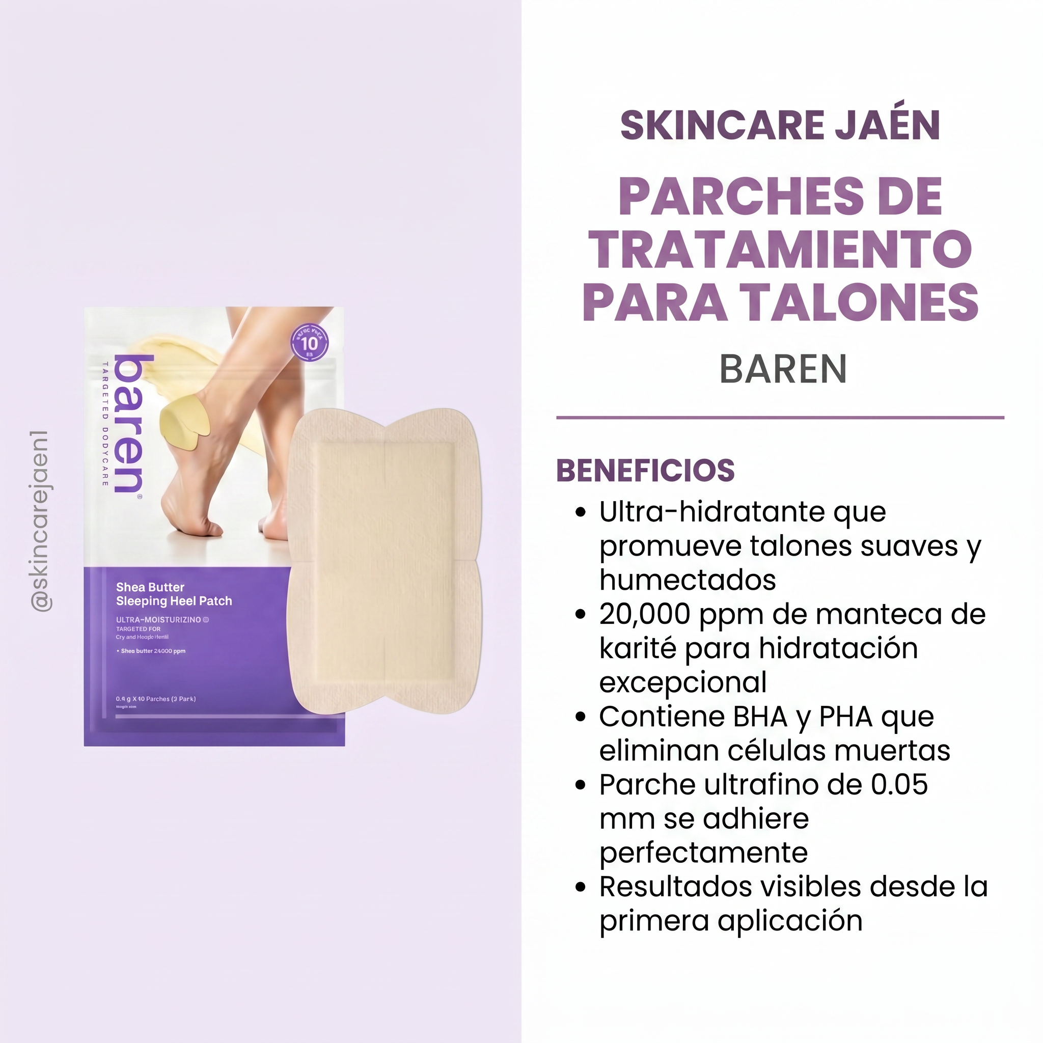 Parches de Tratamiento para Talones 10UND