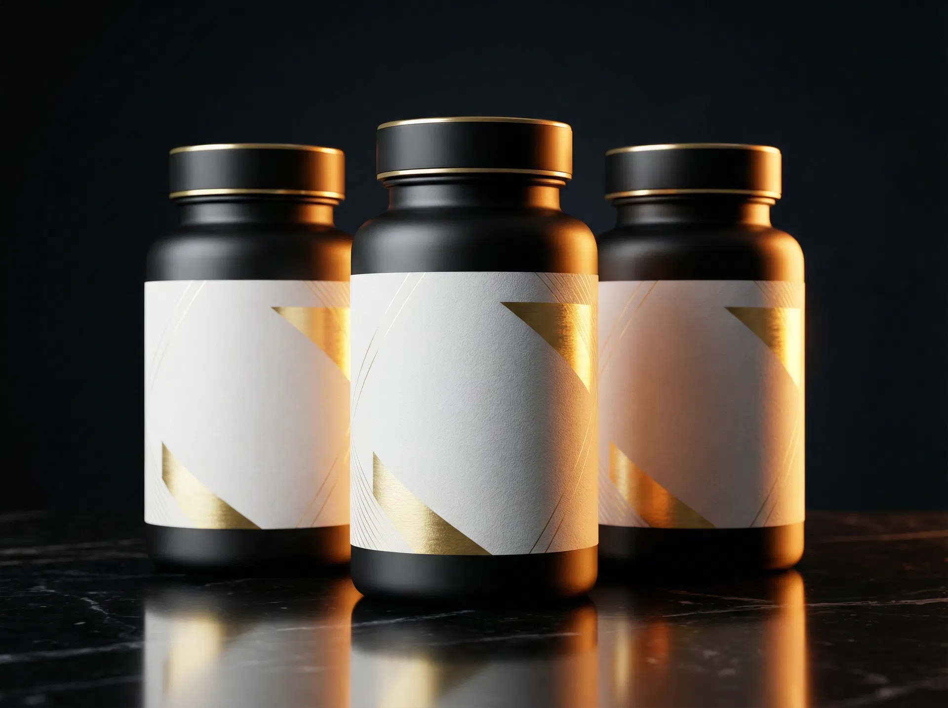 Premium custom supplement bottles