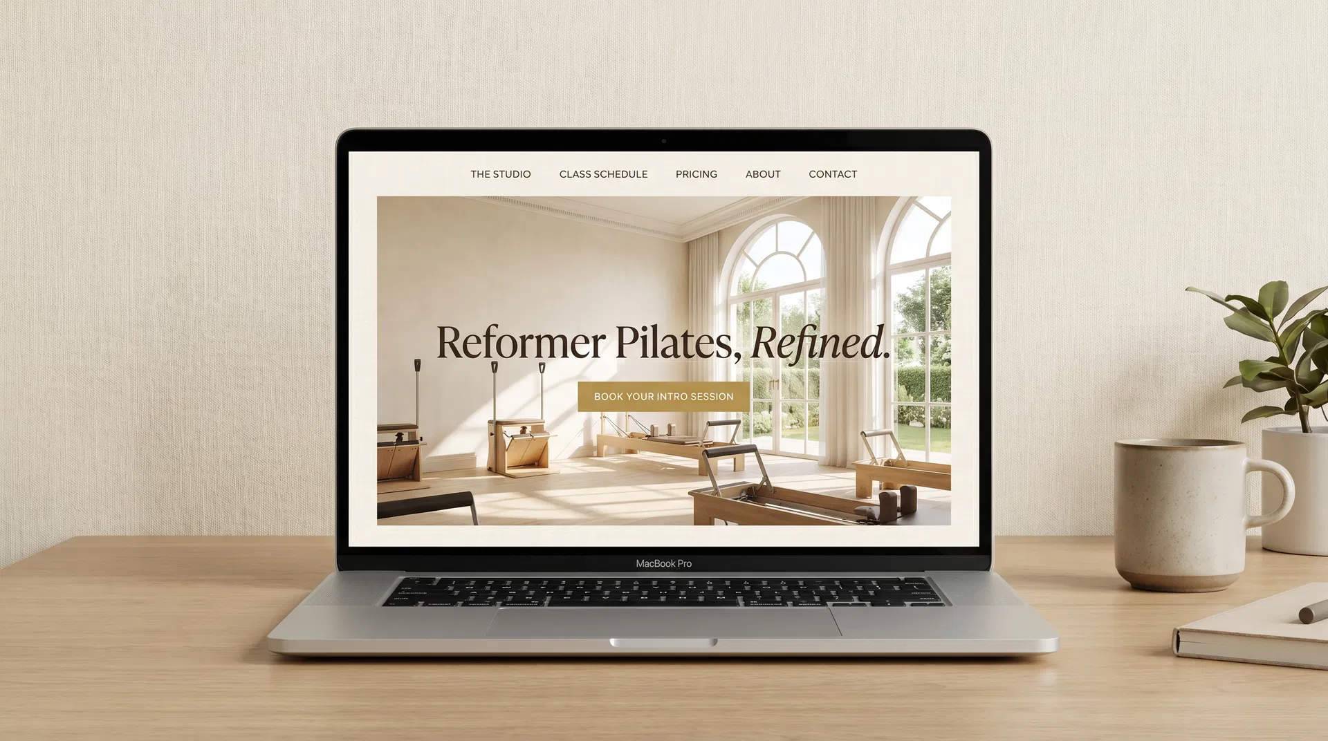 Clean Brand landing page example