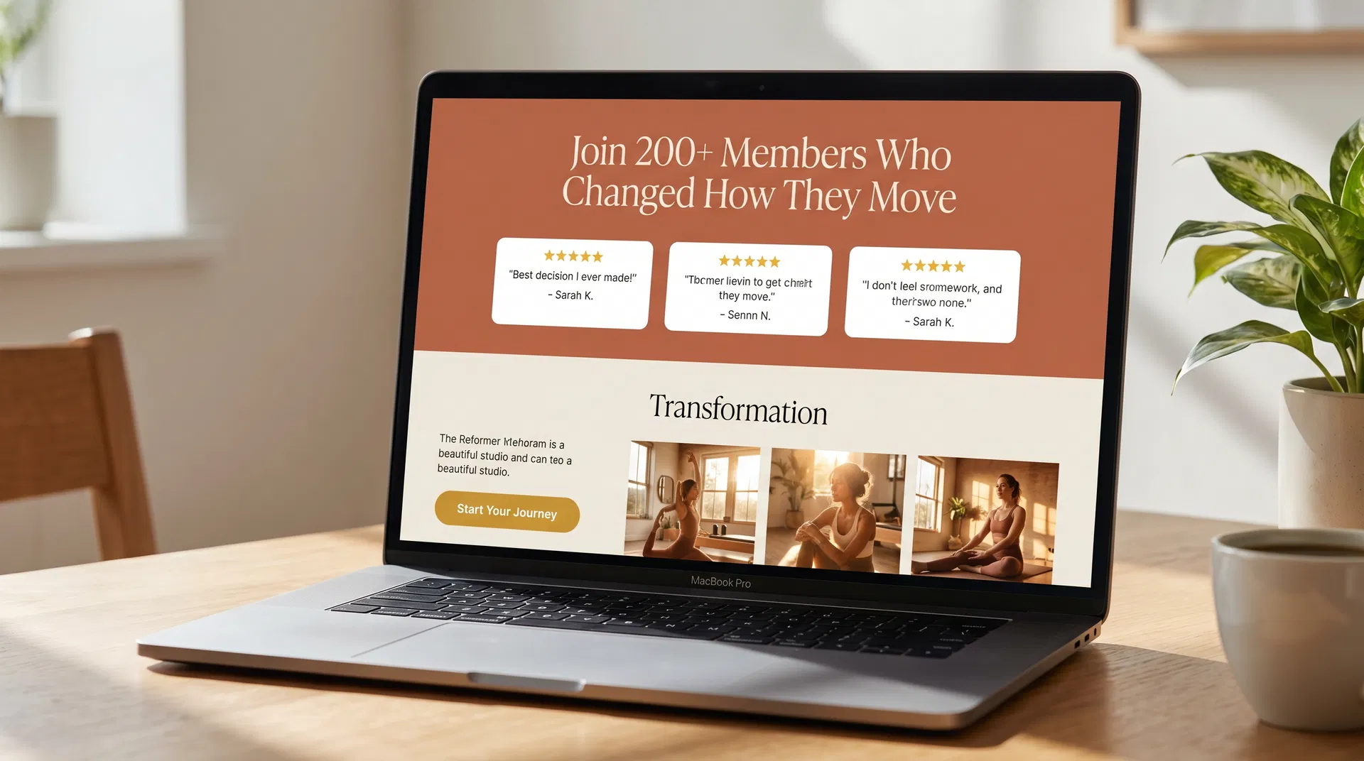 Social Proof Driven landing page example