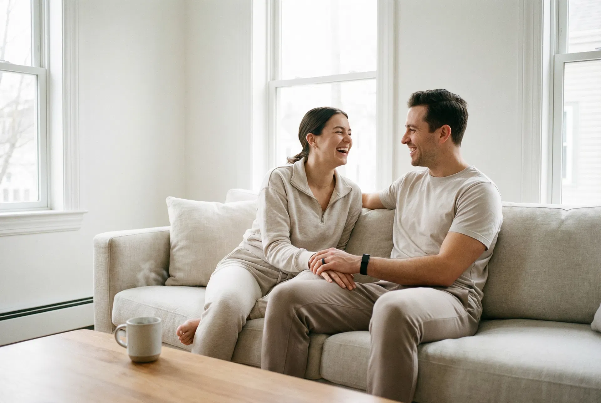 Couple in healthy relationship