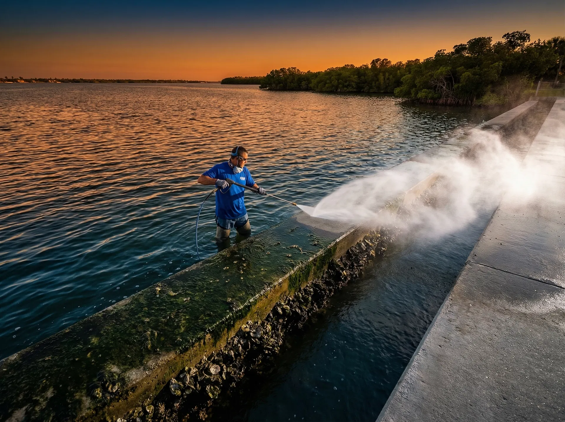Seawall Cleaning & Restoration