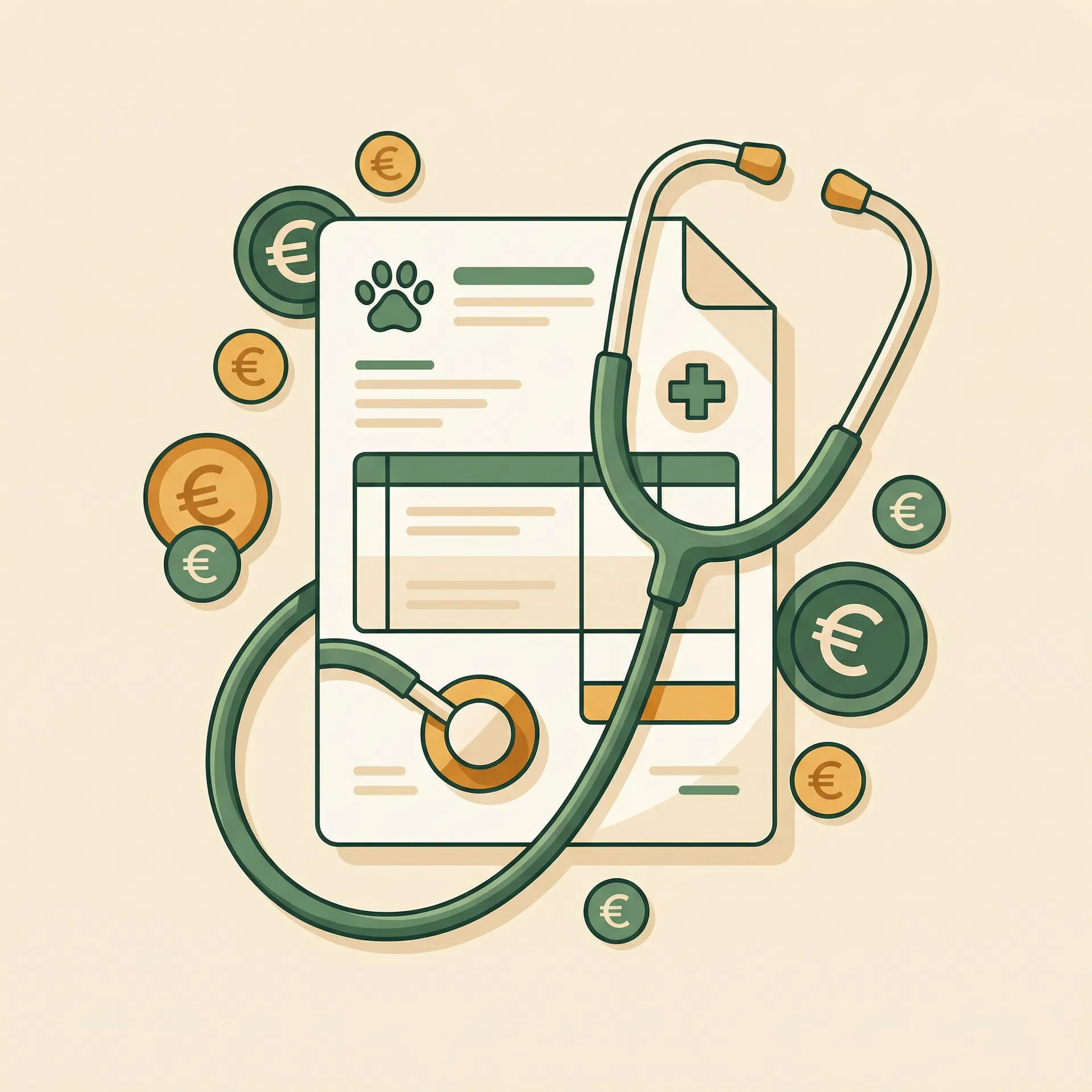Tierarztkosten Illustration