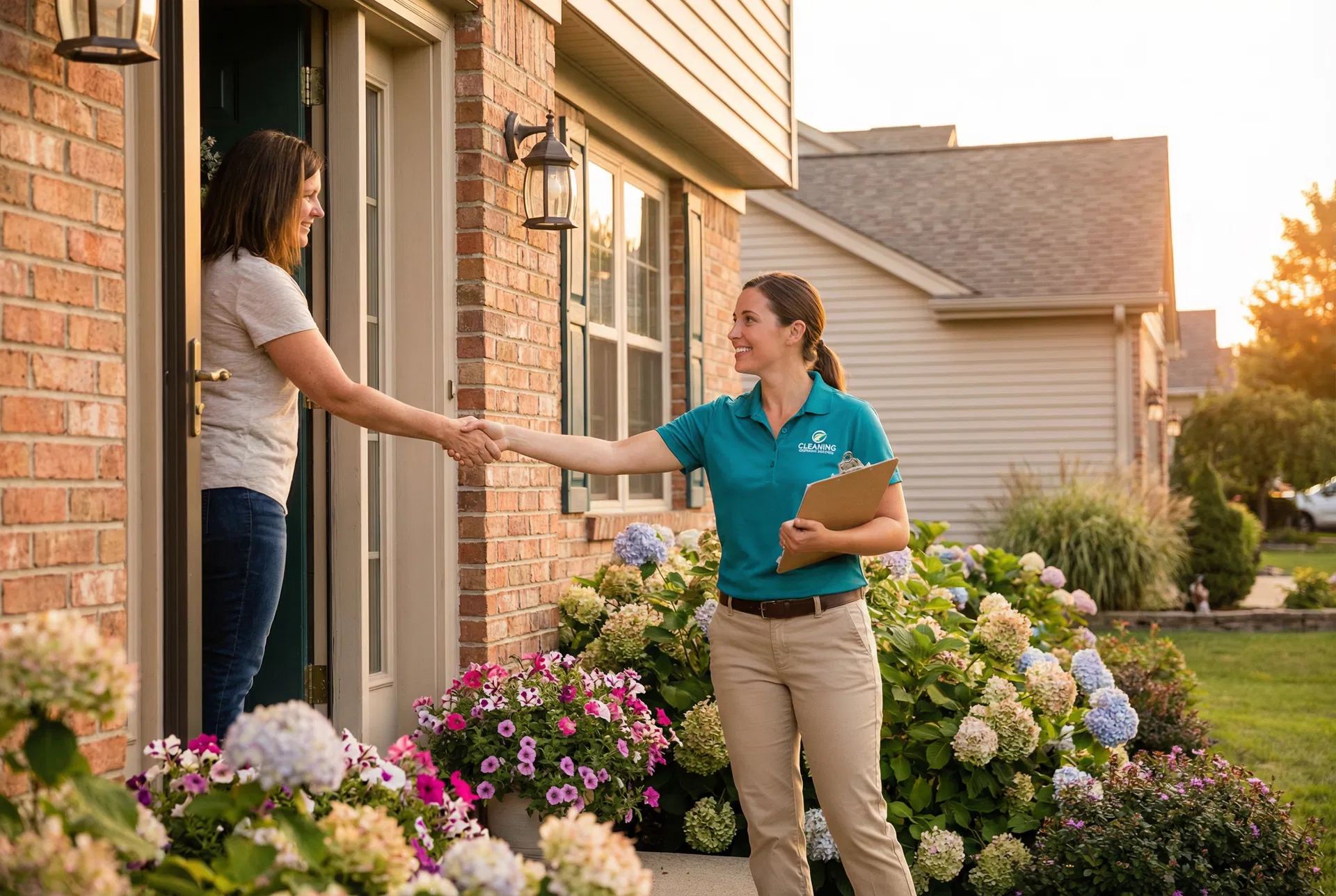 Hygiene Maids arriving at customer home in DFW