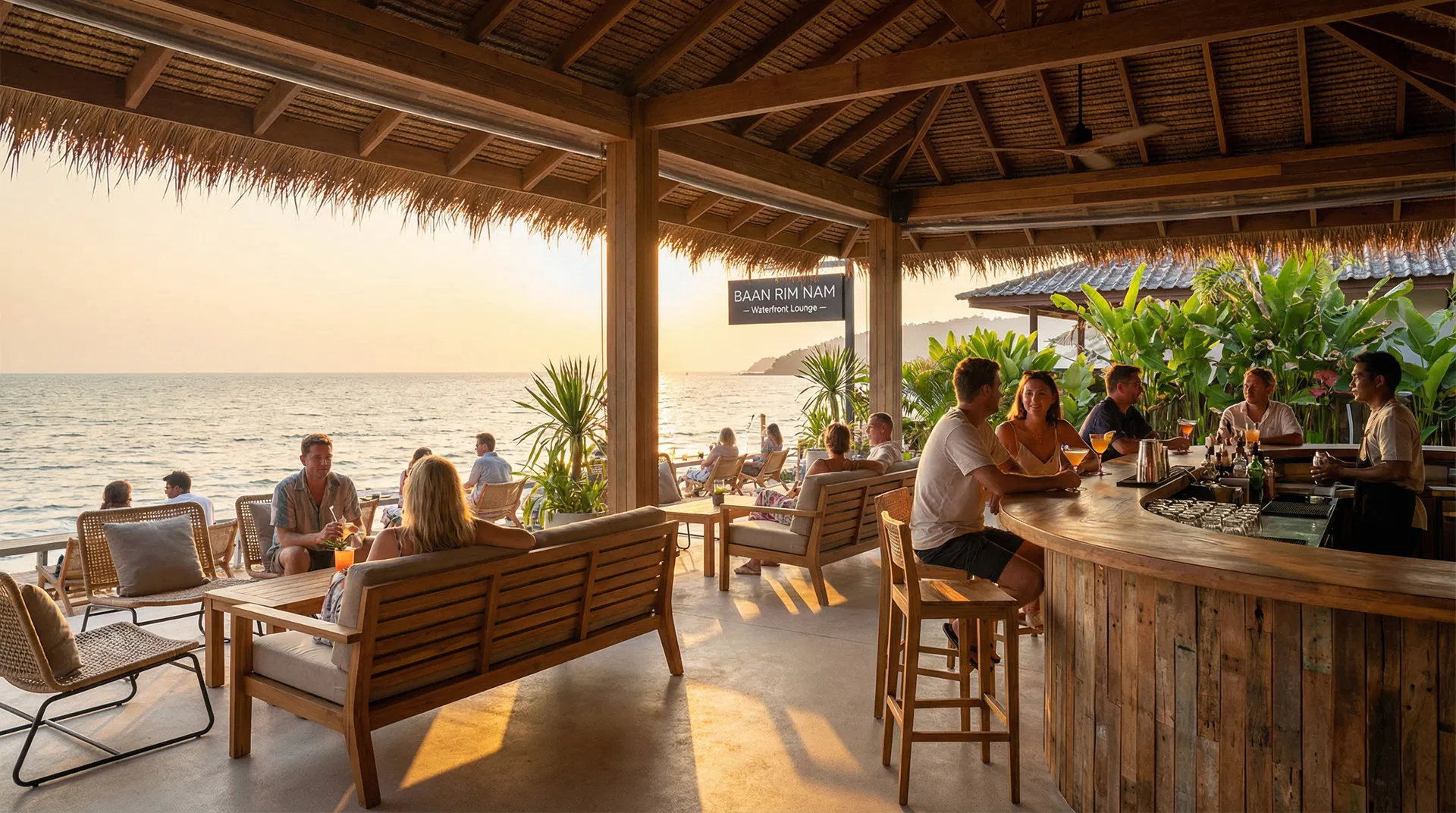 คาเฟ่และบาร์ริมน้ำ