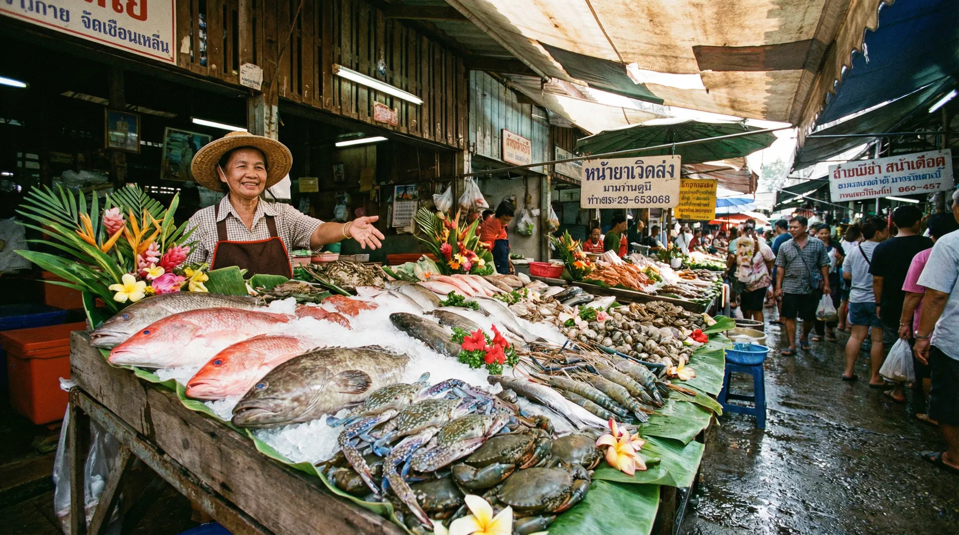 ตลาดอาหารทะเลสดใหม่