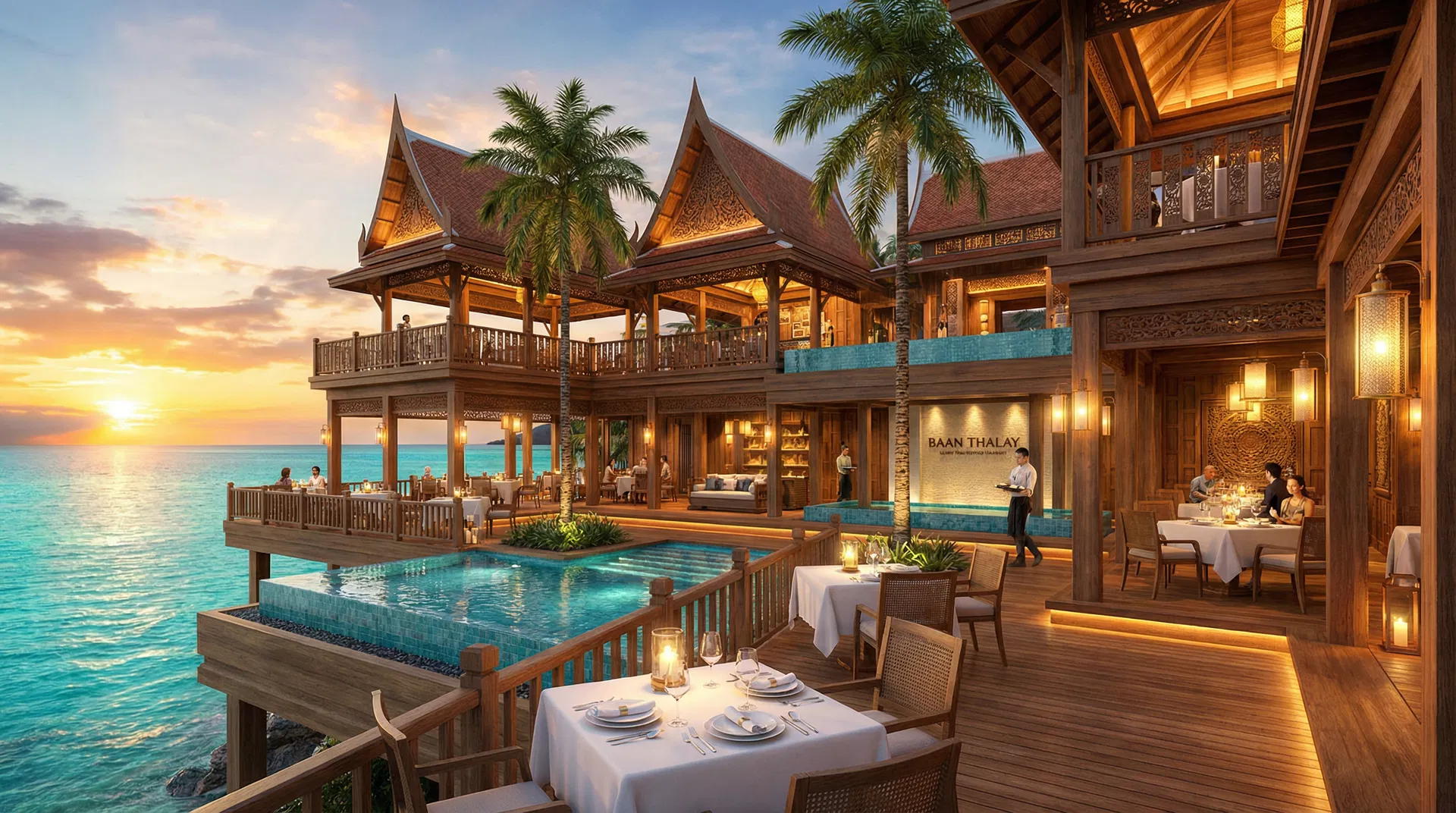 ร้านอาหารทะเลริมน้ำ