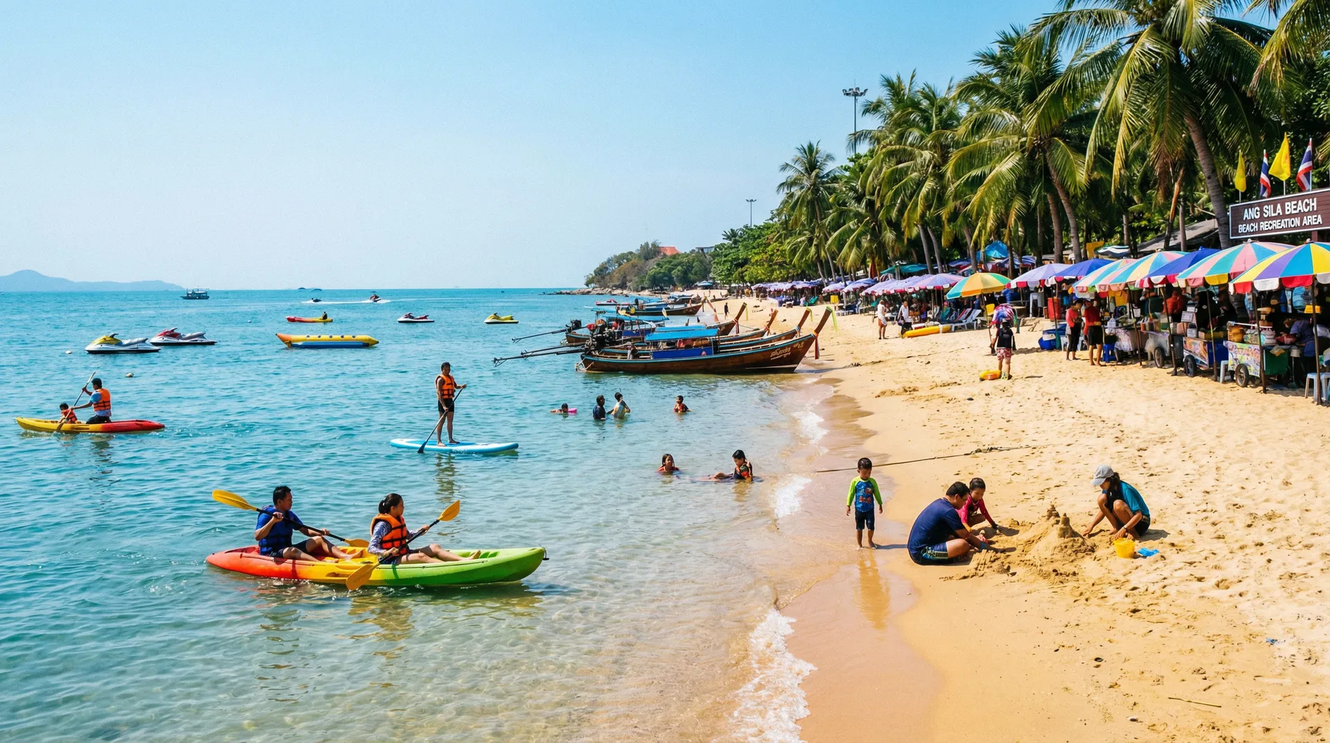 กิจกรรมน้ำและการพักผ่อน