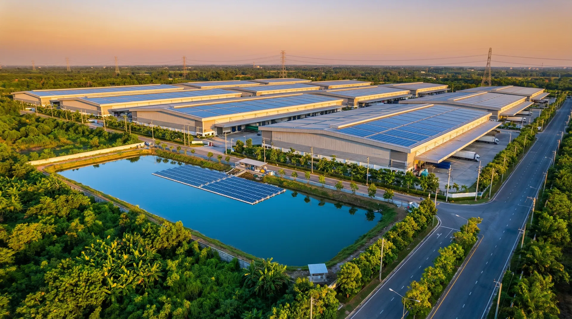EEC Green Logistics Park Aerial View