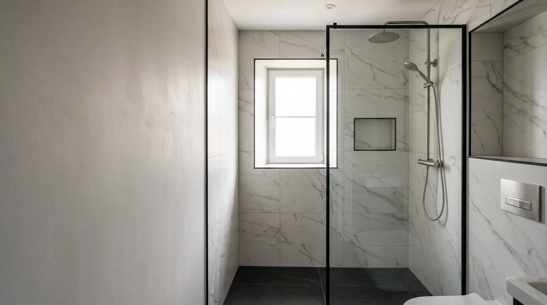 Premium bathroom finish