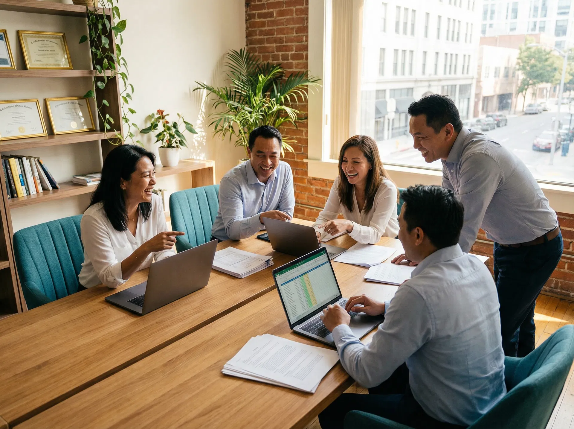 The Reliora team collaborating