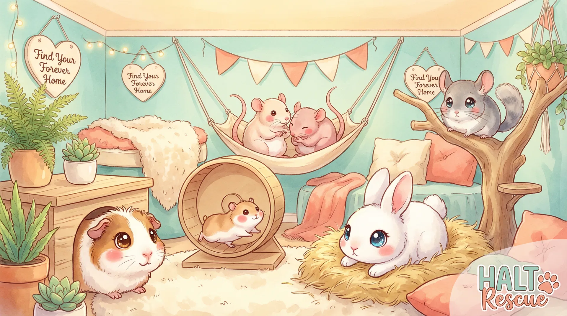 Adorable small animals waiting for their forever homes at HALT Rescue