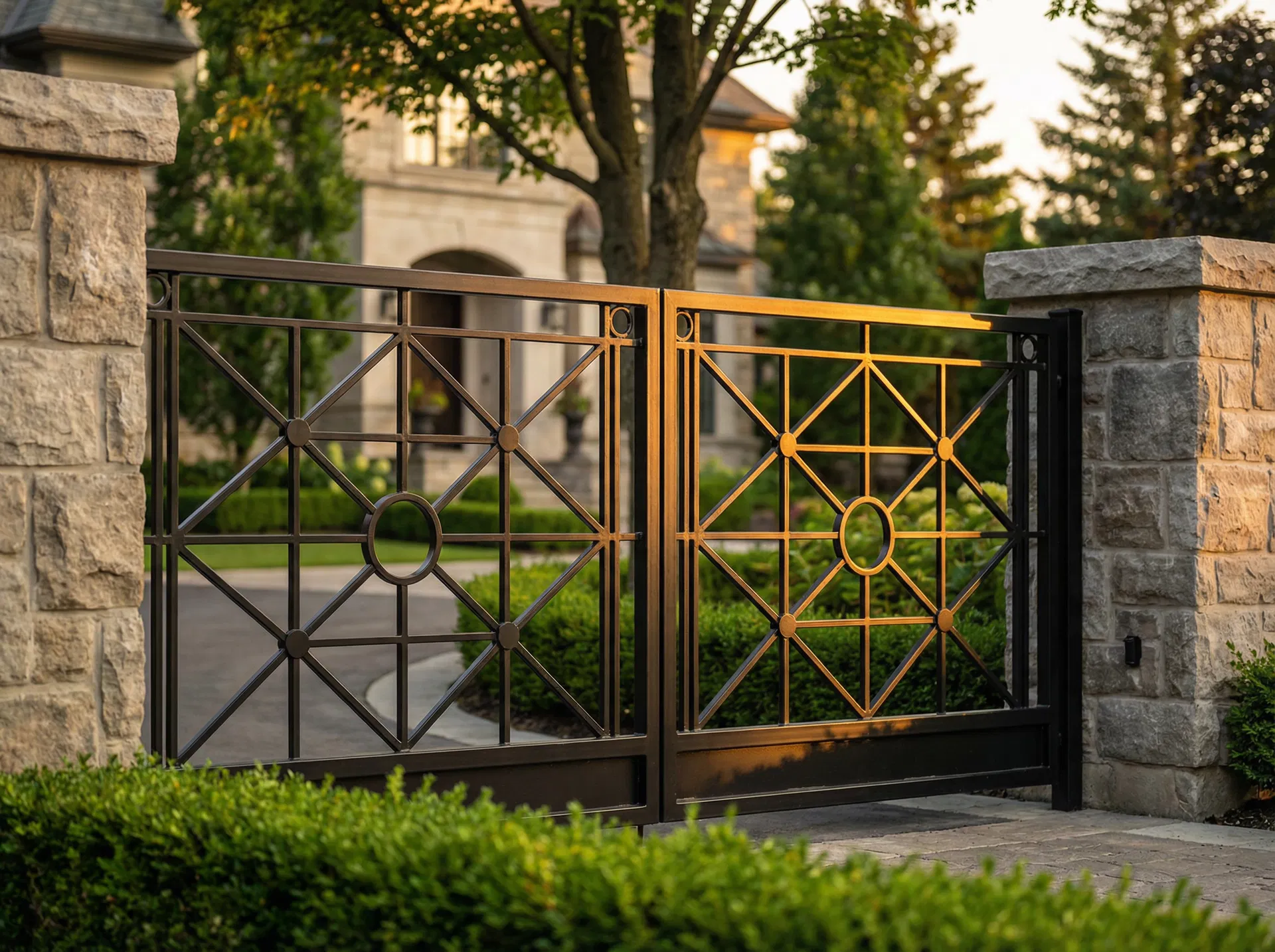 Custom steel gate