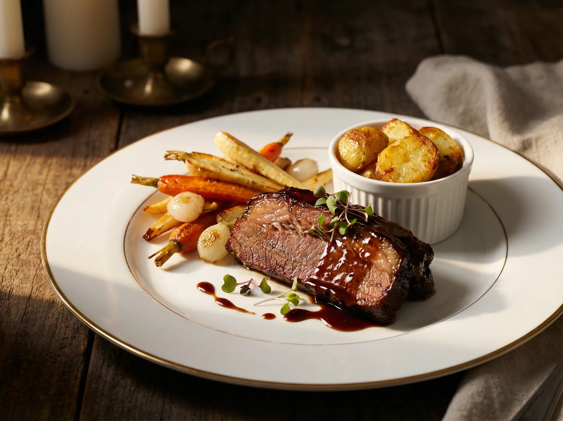 Michelin-plated kosher brisket dinner