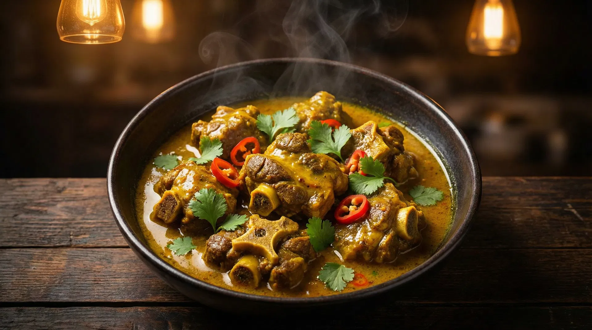 Authentic Jamaican curry goat at Mr. Jerk, North York