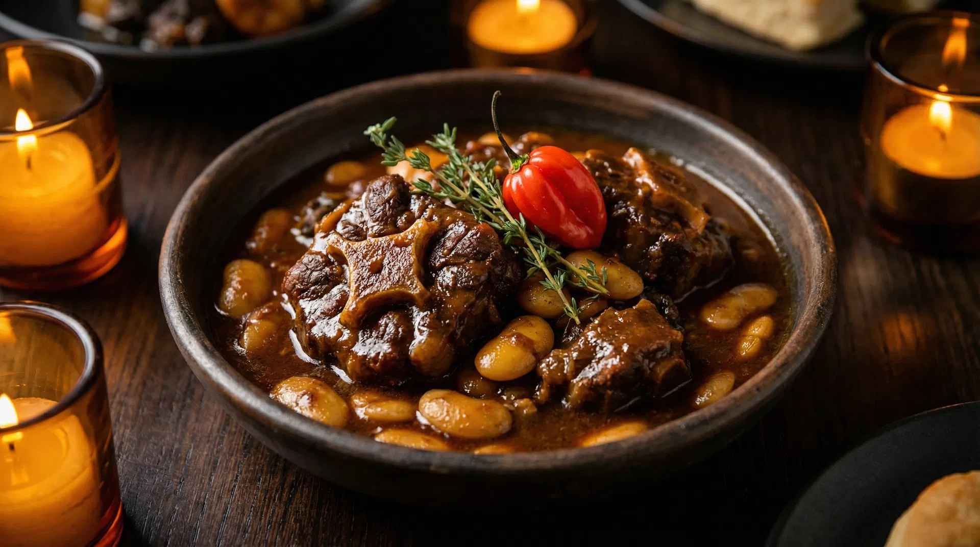 Jamaican slow-braised oxtail with butter beans at Mr. Jerk, North York