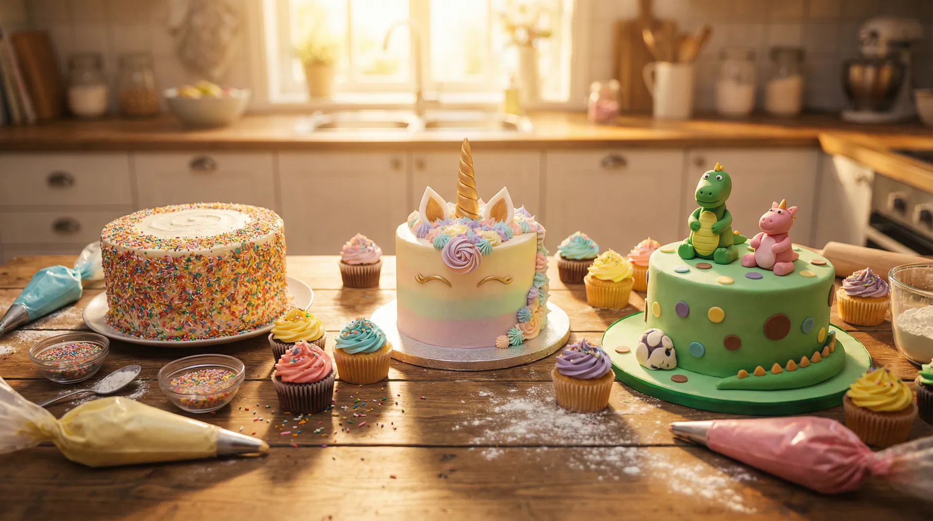 Beautiful homemade birthday cakes