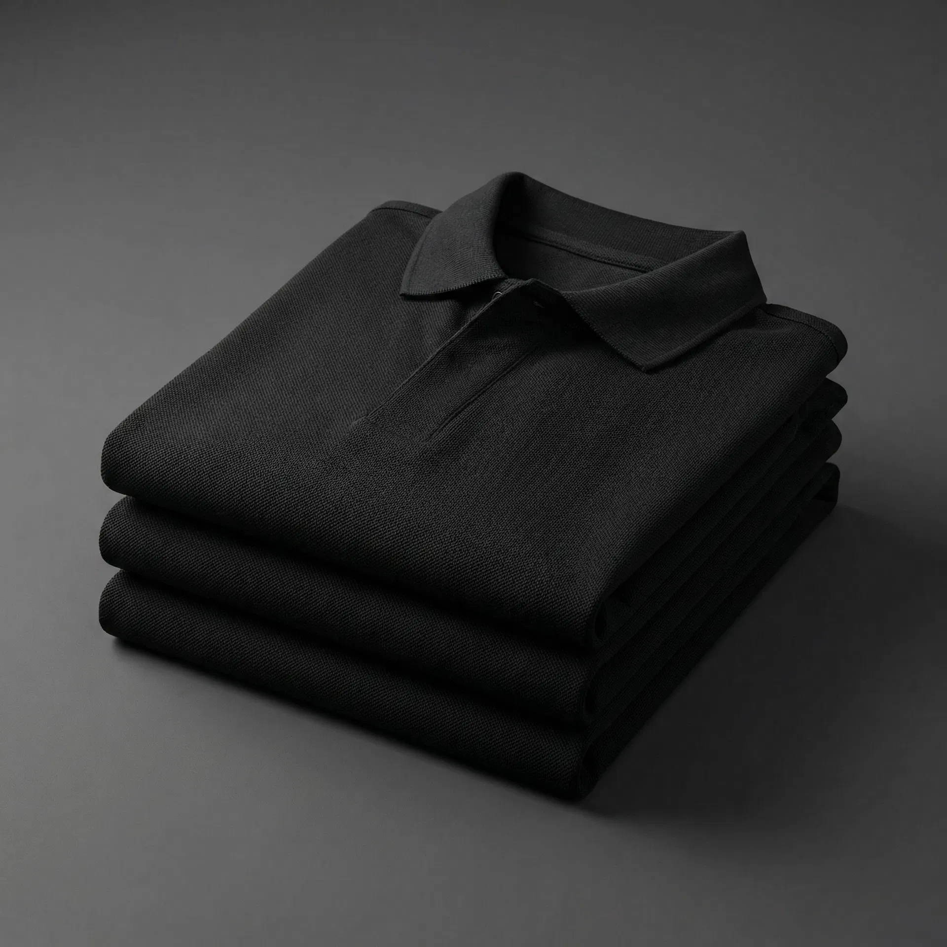 Folded polo tees