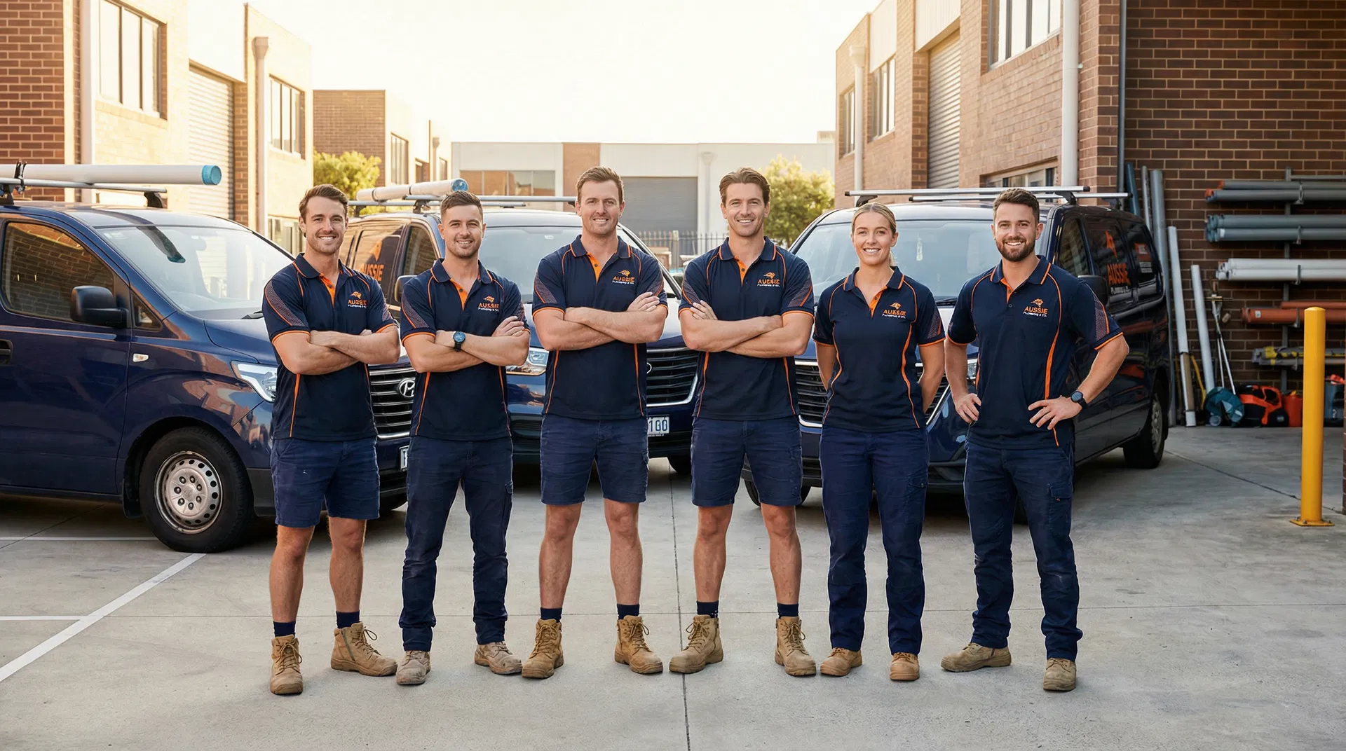 The Nolo Trades Group professional plumbing team