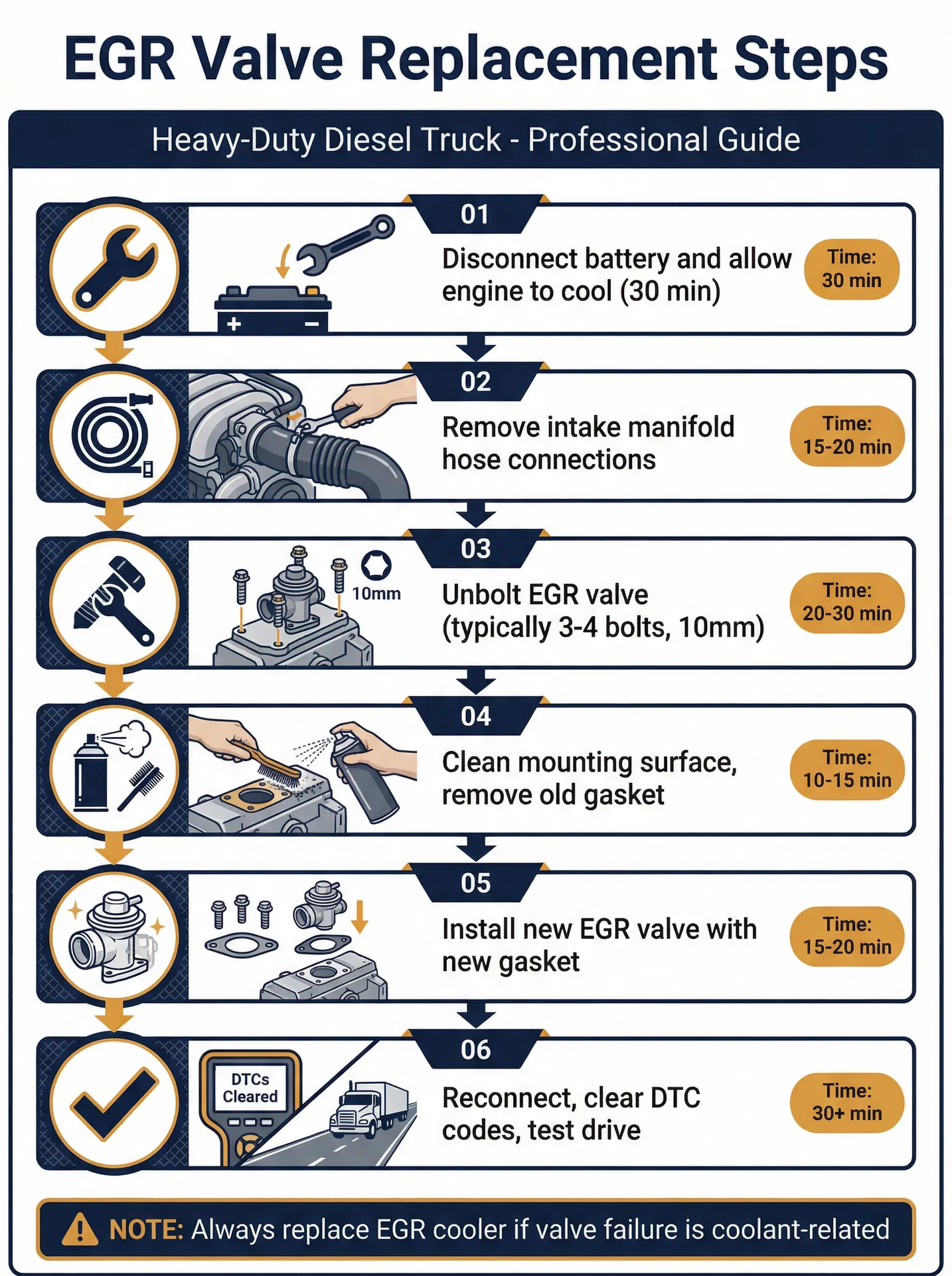 EGR Valve Replacement Steps — Professional Guide