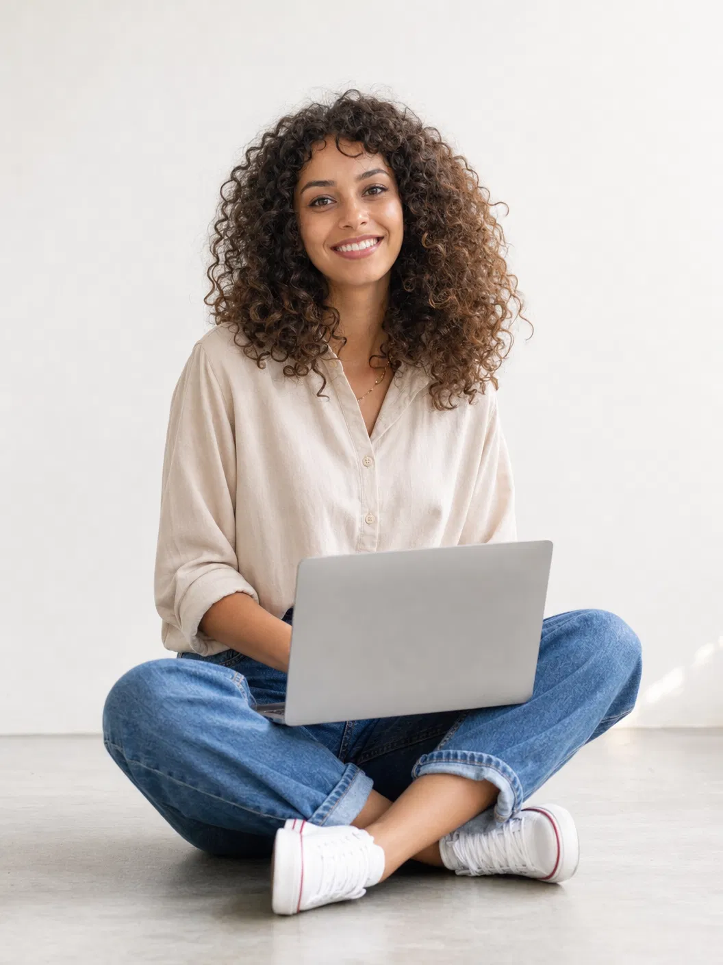 Creative professional with laptop